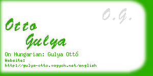 otto gulya business card