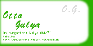 otto gulya business card